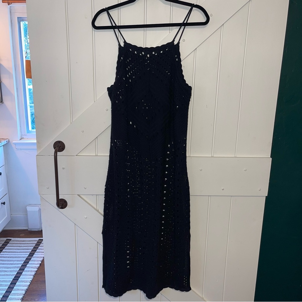 NWOT Aerie Crochet Halter Midi Dress - Picture 12 of 12
